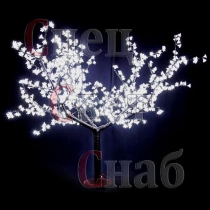 Светодиодное дерево "Сакура". Белая. 3 м.