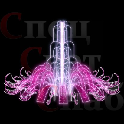 Светодинамический фонтан "Симфония Ронда Мод" Розовый