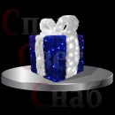 Новогодняя композиция "Синий подарок" 0.75 х 0.5 х 0.5