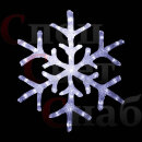 Светодиодная Снежинка Прозрачная 40 см Пластик